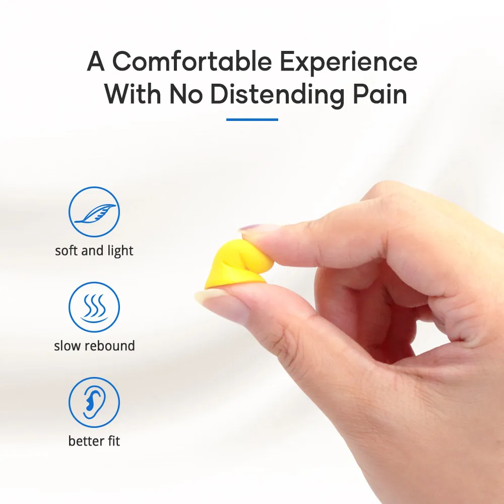 Bell Shape Slow Rebound Foam Ear Plugs view 2